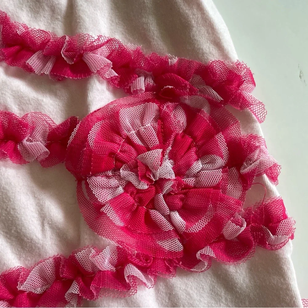 Naartjie Pink Ruffle Tank Top